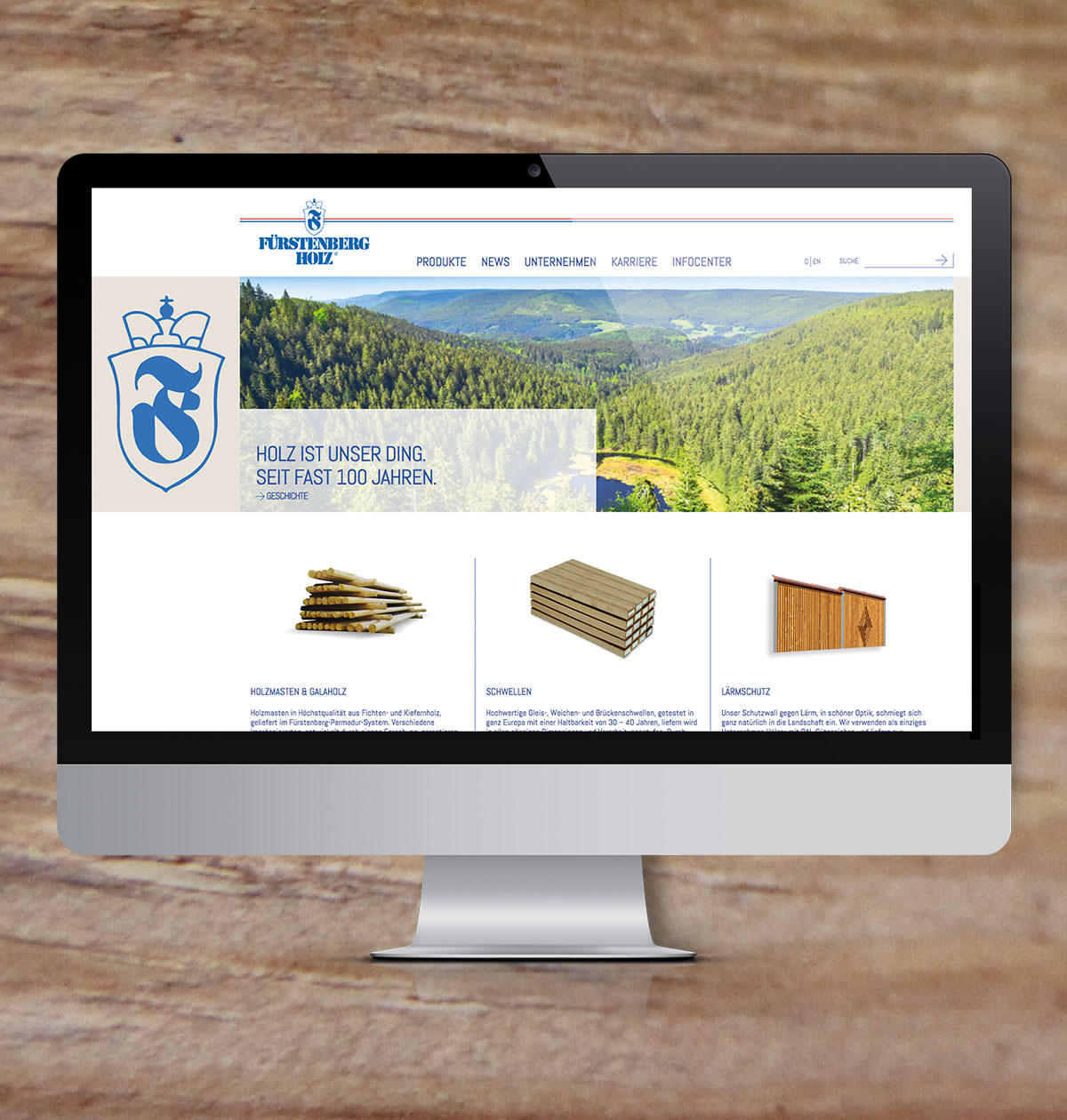 Fürstenberg Holz Internetseite