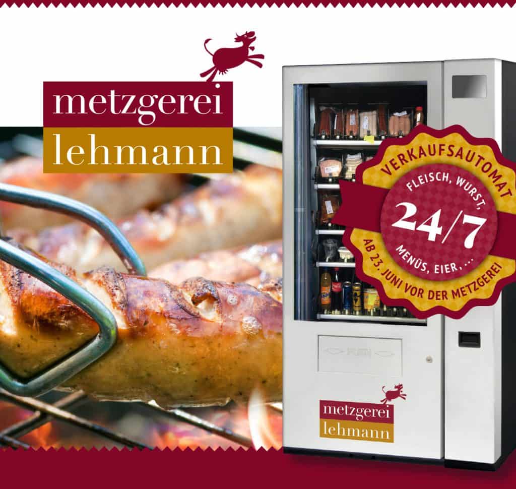 Kachelbild Metzgerei Lehmann Verkaufsautomat